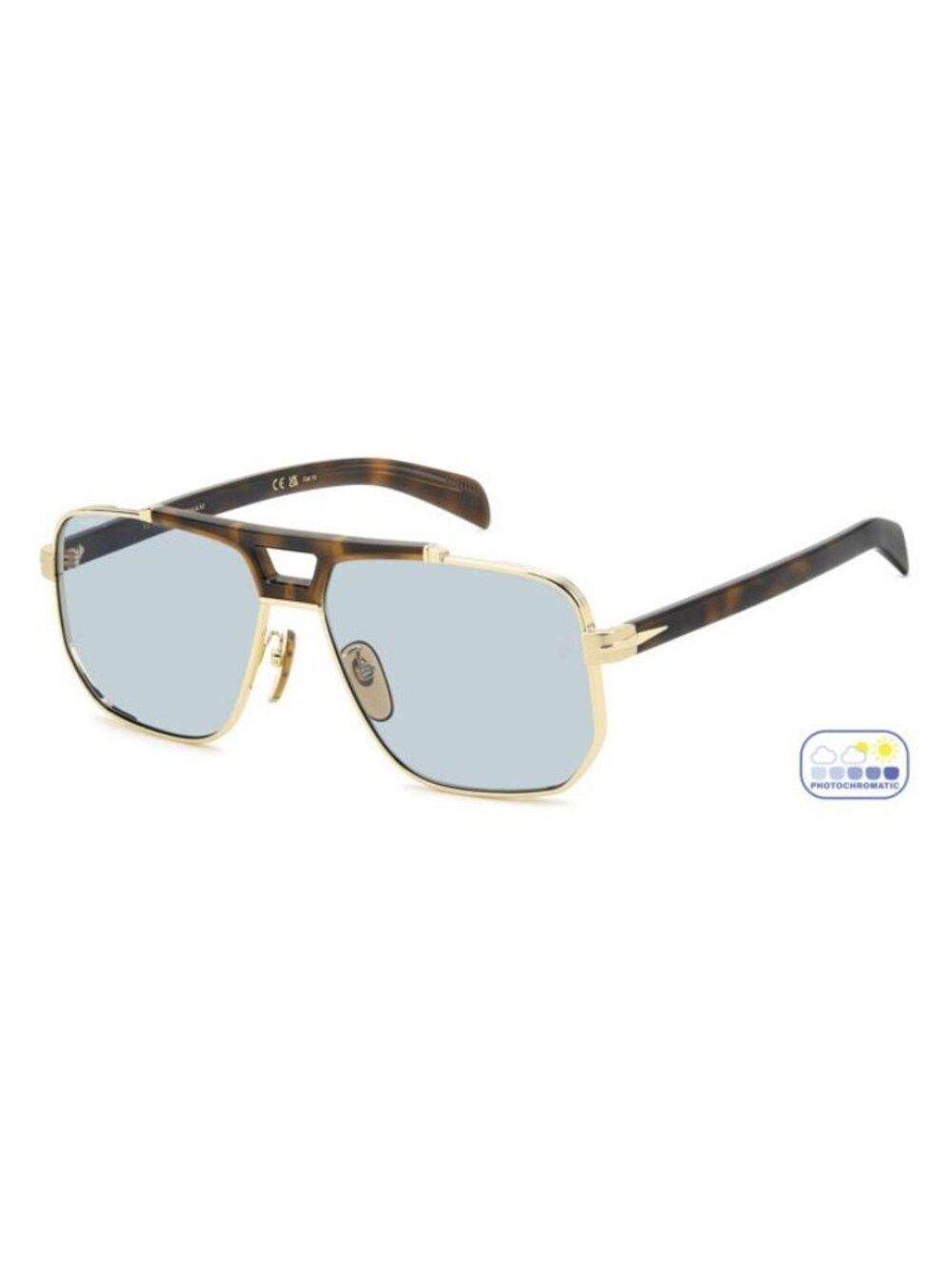 New David Beckham Men's Sunglasses Gold DB 7157 S 0NR 61